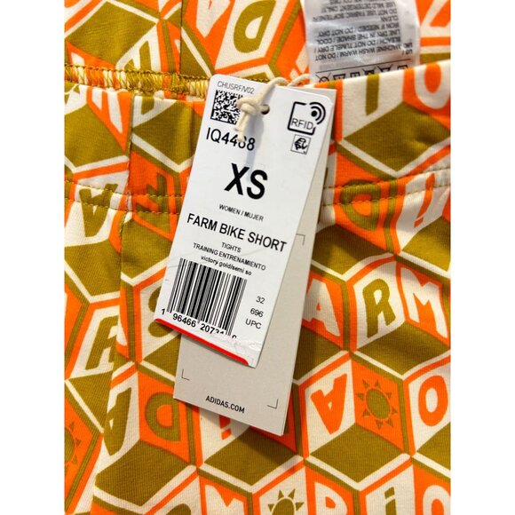 Adidas x Farm Rio Bike Shorts Various sizes XS Small Medium NWT - Picture 9 of 9